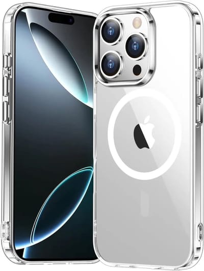 Hoesje Geschikt voor Apple iPhone 16 Pro - Compatibel met MagSafe - Hard Back Cover met Magneet - Transparant