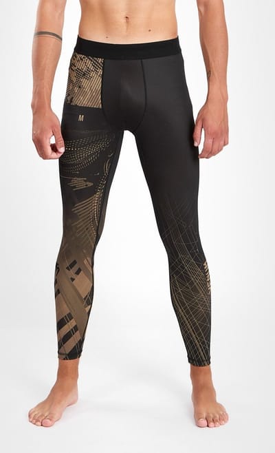 Venum Gorilla Jungle Sportlegging Spats Zwart Zand - XS - Jeans Maat 28