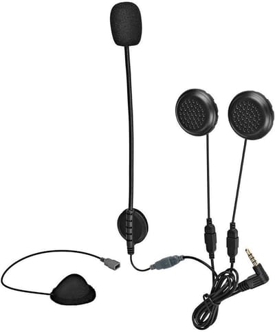 Motorfiets Intercom Headset - Helm Oortelefoon - Communicatie Motorrijden - Ruisonderdrukking - 35 mm plug - Zwart