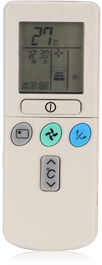 Dailygoody - Multifunctionele Airconditioner Afstandsbediening - Lange Levensduur - 145 x 55 x 18 mm - Universeel - Geschikt voor diverse modellen - I...