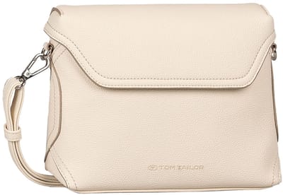 TOM TAILOR schoudertas Joel Flap Bag No Zip Creme White crème
