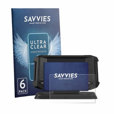 Savvies - Screenprotector voor Lowrance Eagle 4 - Folie Beschermfolie transparant 6 Stuks
