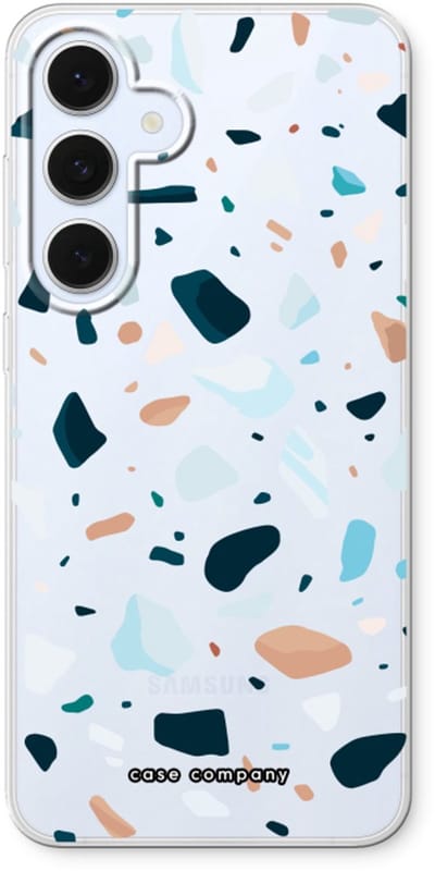 Case Company® - Hoesje geschikt voor Samsung Galaxy S24 FE hoesje - Terrazzo N°13 - Soft Cover Telefoonhoesje - Bescherming aan alle Kanten en Schermrand