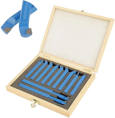 Dailygoods- Draaigereedschap 11-Delig - Metaal Draai-/Freesgereedschap - Hoogwaardige Hardheid - Duurzaam - Snelle Verwerking - Carbon Staal en Carbide - Draaigereedschappen