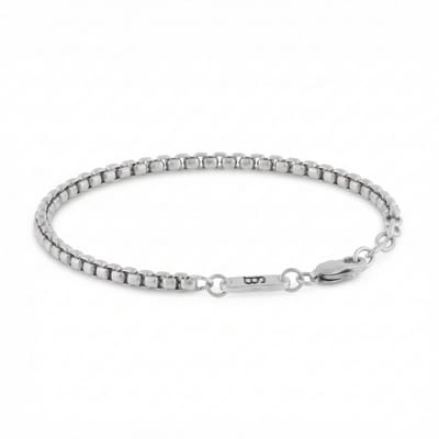 STEEL & BARNETT - Schakelarmband Heren - Grijs - Maat S