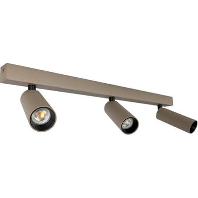 KS Verlichting - plafondlamp - Vigo - 3 spot - Mini GU10 - dimbare lamp - opbouwspot - aluminium - champagne