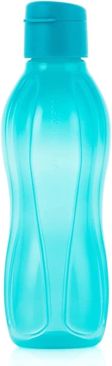 Tupperware to Go Eco 500 ml turquoise clipsluiting drinkfles eco ecofles