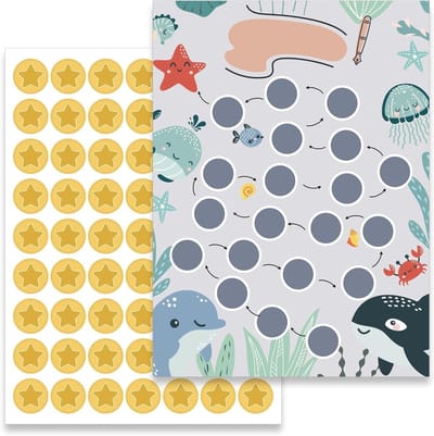 Beloningsstickers voor Kinderen in Blauw - Perfect voor Motivatie, Gedrag en Schoolprestaties