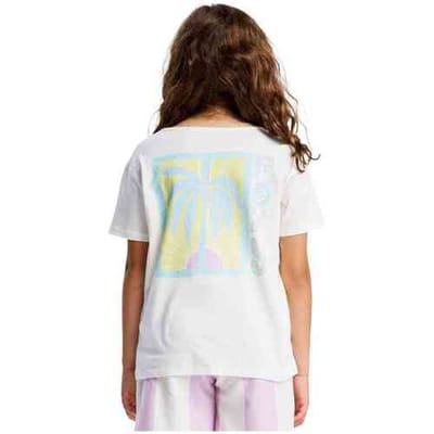 Roxy Lilyregular Night Vintage T-shirt Met Korte Mouwen Wit 10 Years Meisje
