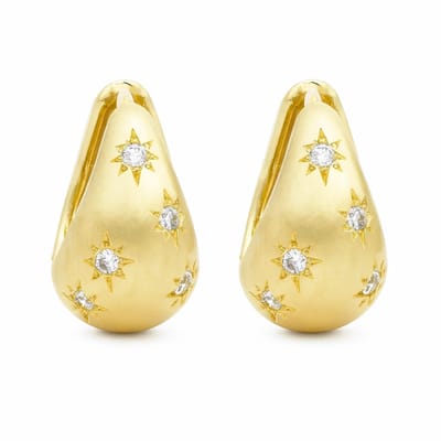 Marama - Oorbellen Stars Goud - Zirkonia – Premium Kwaliteit