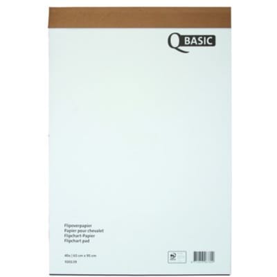 Flipoverpapier qbasic 65x95cm 40 vel ongevouwen Ruit