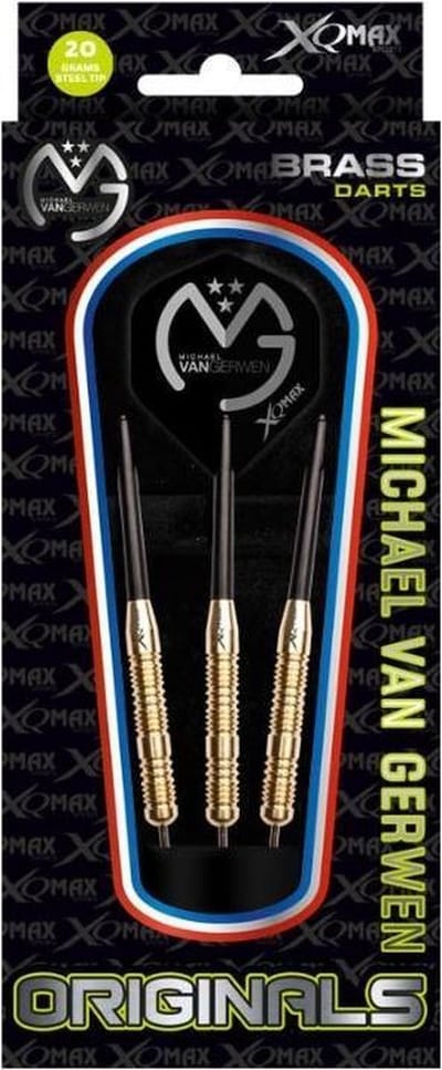 XQMax Michael Van Gerwen Dartset Steeltip Zwart Gewicht 20 Gram