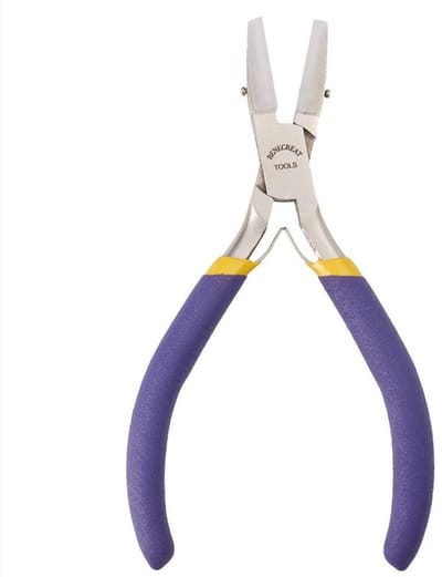 Dailygoods- Sieradentang Dubbele Nylon Kaken - Gereedschap voor Knutselen - Antislip Handgreep - 135 mm Lang - Precisiewerk - Robuuste Constructie - Knutselgereedschap