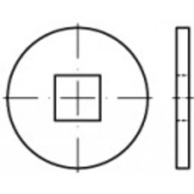 Onderlegring 14 mm 44 mm Staal 100 stuk(s) TOOLCRAFT 107010