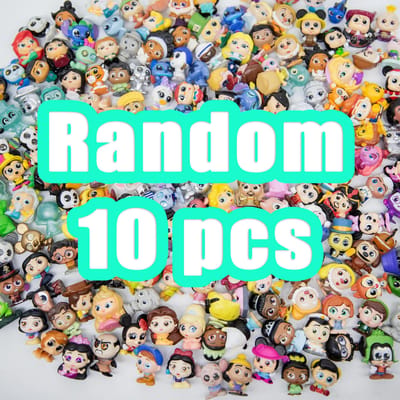 Doorables Poupée Cartoon Disney Grands Yeux en Verre Objet de Collection Princesse Mickey Mouse Toy Story Dumbo Ratatouille Remy Walle The Mask blue
