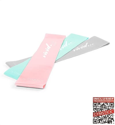 Gymstick Vivid Mini Bands Set - Weerstandsbanden Set - 3 Stuks