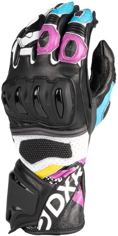 MOTOBLOUZ Motor Handschoenen CARLA vrouw XL Zomer Zwart Multi CE-gekeurd