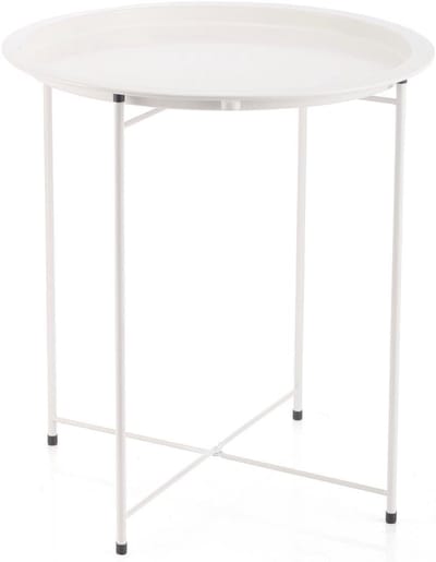 Stijlvolle Bijzettafel van Staal - 46,80 x 46,80 x 50,20 cm