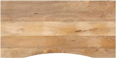 Bureaublad Massief Hout - Werkblad Bureau - Thuiswerkplek Inrichten - Natuurlijke Uitstraling - 120x60x2.5 cm - Mangohout