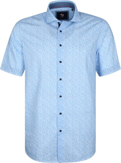 Suitable KM Overhemd Craig Blauw - Maat L - Heren - Casual Shirt