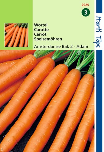 2 stuks - Hortitops - HT Wortelen Amsterdamse Bak 2 - Adam