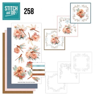 Stitch and Do 258 - Dragonflies - Stitch and Do borduursets - Gratis verzonden - STDO258
