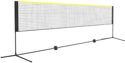 Badmintonnet - Sportnet - Volleybalnet - Tennisnet - Badmintonnet - Complete Set met Stokken, Net, Grondpinnen en Spanner Touwen - Multifunctioneel Inzetbaar