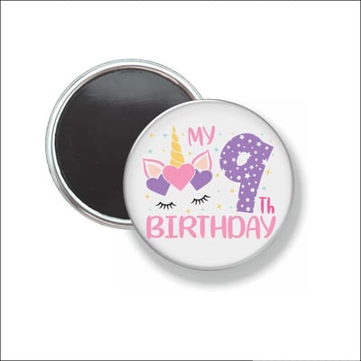 Button Met Magneet 58 MM - My 9th Birthday - NIET VOOR KLEDING