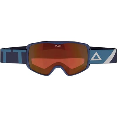 MATT skibril Ski Collectie Kompakt Mask Navy - Blauw met Rood