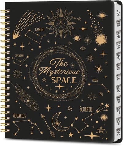 Planner 2026 - Wekelijkse en Maandelijkse Planner A4 Formaat - Jan 2026 t/m Dec 2026, Met Tabbladen - Voor Studenten en Kantoor - Agenda - Mat Zwart - 22 x 29 cm - 1 Stuk