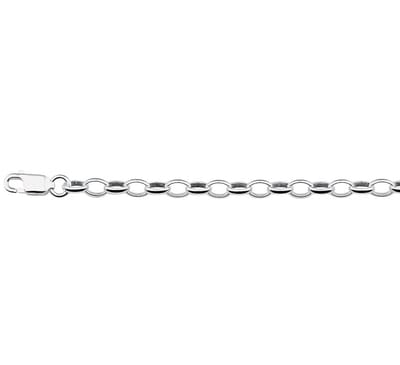 Armband Jasseron 3,7 Mm Zilver Gerhodineerd