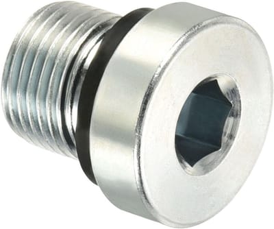 Stalen Hex Head Tube Fitting Stop met Sealing Ring voor Slangen, M12 x 1, Ideaal voor Slangverbindingen en Aansluitingen