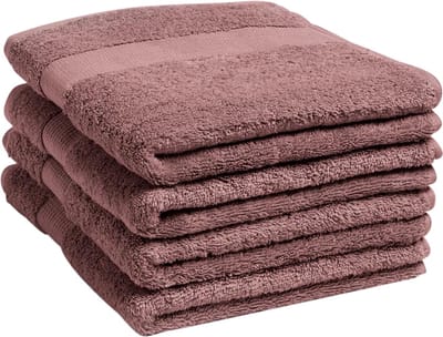Yumeko handdoeken terry poederroze 50x100 - 4 st - Hotelkwaliteit - Bio, eco & fairtrade