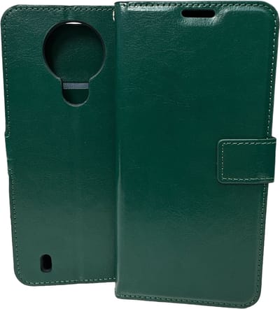 Portemonnee Book Case Hoesje Geschikt voor: Nokia 1.4 -  groen