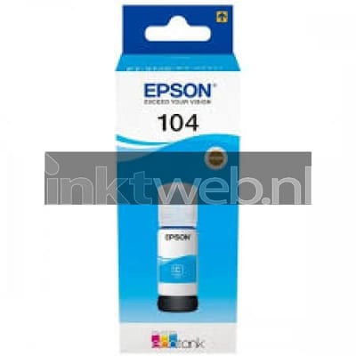 EPSON Kit de Remplissage d'Encre Epson EcoTank 104 - Cyan - Jet d'encre - 7500 Pages - 1 Unit(s) (C13T00P240)