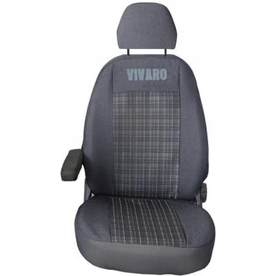 Premium Stoelhoes - Opel Vivaro A 2001-2014 - Bestuurdersstoel - 1-zits - Hoogwaardige Stoffering - PREMIUM Lijn