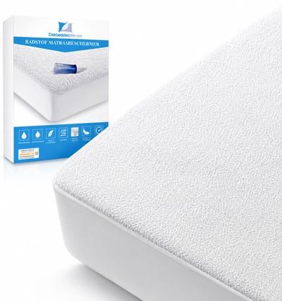 Dekbeddenwereld Molton Hoeslaken Waterdicht – Ademende hoogwaardige waterdichte matrasbeschermer, wasbare matrashoes voor langdurige matrasverzorging - 90 cm x 200 cm