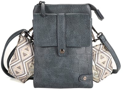 Jeans telefoon- en schoudertasje Tyler-Cadeau-Moederdag-Valentijn-Kerst-Sint-Trendy- festival tasje- Dames tas