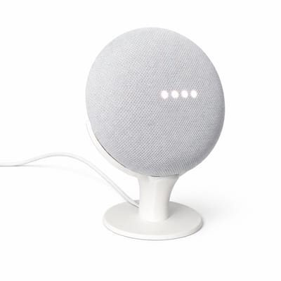 Speaker Standaard Geschikt voor Google Nest Mini & Google Home Mini – Verhoogde Houder – Slimme Speaker Accessoire – Verbeterde Geluidskwaliteit & Microfoon – Kabelmanagement – Geschikt voor Gen 1 & 2
