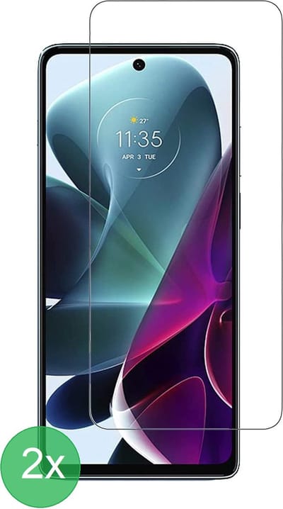 Geschikt Voor: Motorola Moto G200 5G Screenprotector 2x - screen protector - glas - bescherm - beschermglas - ZT Accessoires