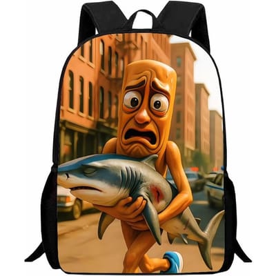 Shanhaijing houten stokfiguur student rugzak cartoon spel accessoire rugzak lichtgewicht 123e klas meisje