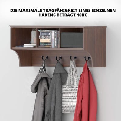 Set van 2 gordijnhouders met ronde kop, wandhouder met kwastjes, zwart