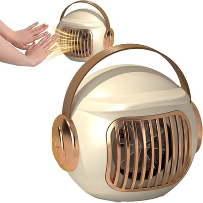 Keramische Radiator - Ventilator - Ruimte Verwarmen - 4-in-1 Multifunctioneel - 17.7 x 16.1 cm - Wit