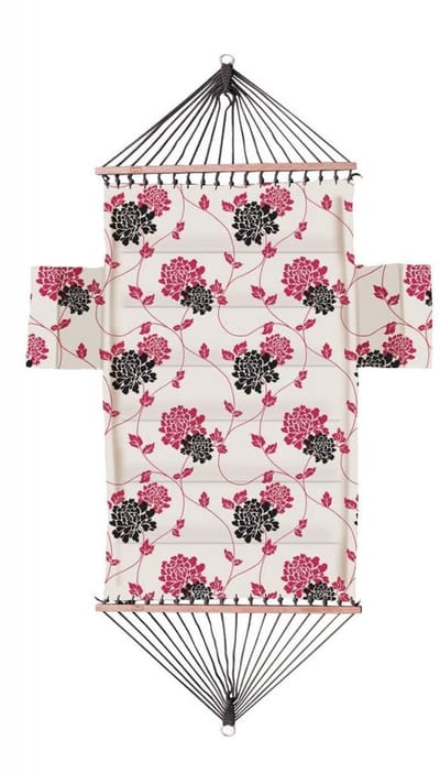 Hangmat Laura Ashley Isodore charcoal - 2 pers. - L 210 cm x B 140 cm