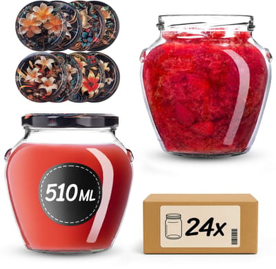 KADAX Inmaakpotten 510 ml fi82 Lelies 24 stuks