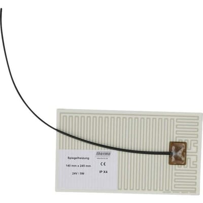 Thermo TECH Verwarmingsfolie 24 V/AC, 24 V/DC 5 W Beschermingsklasse IPX4 (l x b) 245 mm x 140 mm