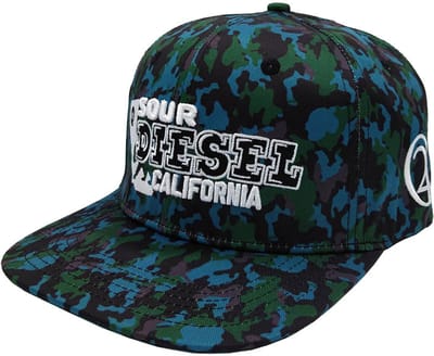 Lauren Rose - 420 Collection - Sour Diesel Camo - Snapback Hat - Blue