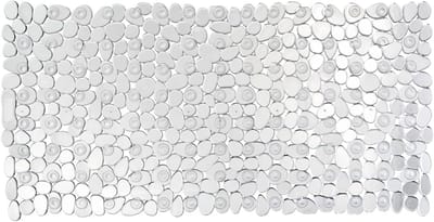 Decoratieve Transparante Badmat 50 x 40 cm met Antislip en Zuignappen