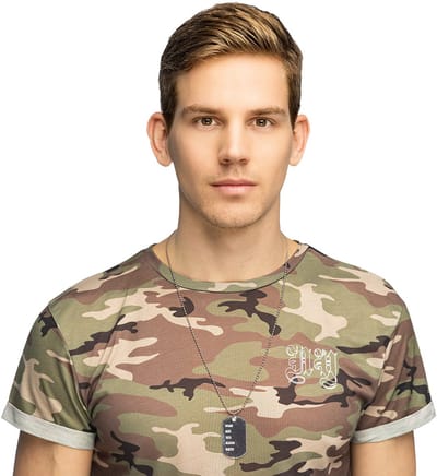 Boland - Ketting Naamplaatje Zilver - Volwassenen - Unisex - Militair - Militairen en Leger