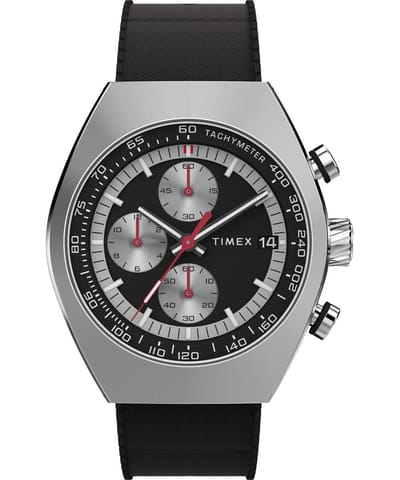 Timex Legacy Tonneau TW2W64500 Horloge - Rubber - Zwart - Ø 42 mm